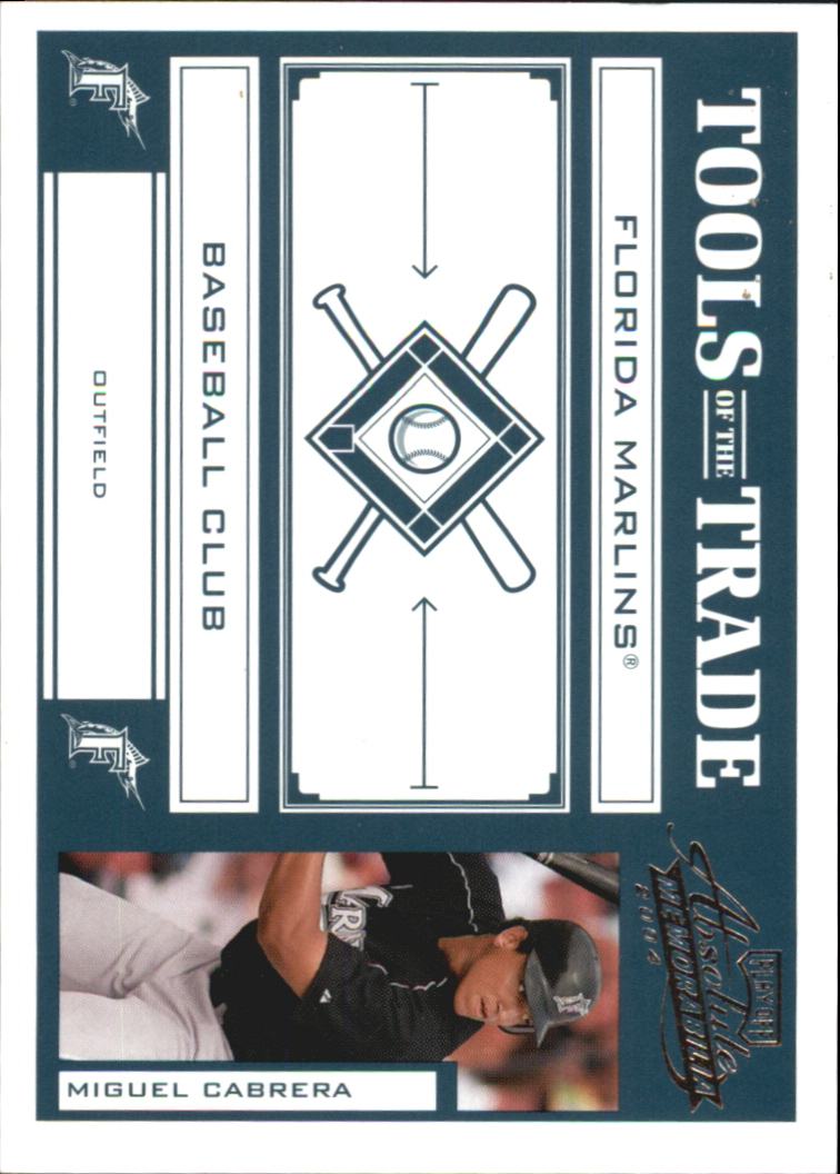2004 Absolute Memorabilia Tools of the Trade Green #94 Miguel Cabrera