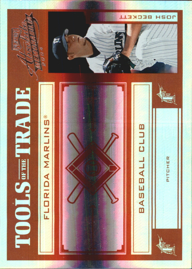 2004 Absolute Memorabilia Tools of the Trade Red Spectrum #74 Josh Beckett