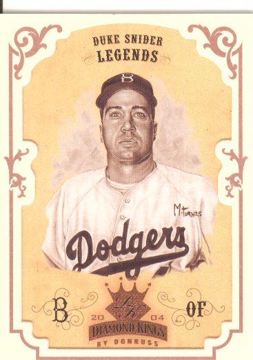 2004 Diamond Kings Framed Bronze #171 Duke Snider LGD