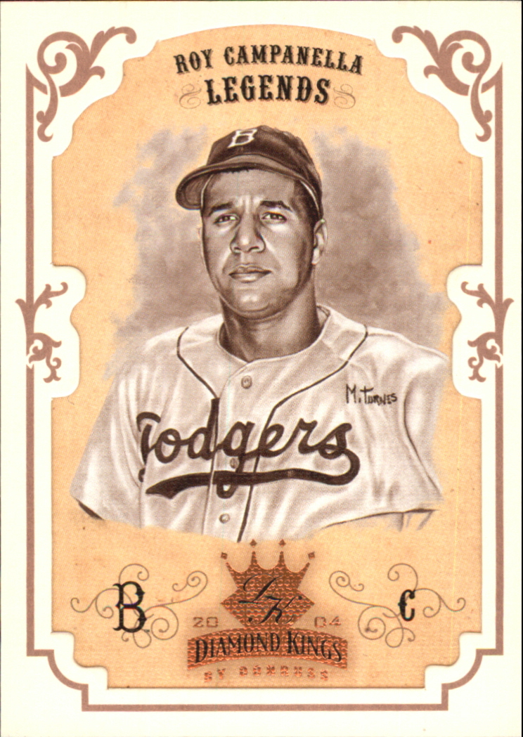2004 Diamond Kings Framed Bronze Sepia #169 Roy Campanella LGD