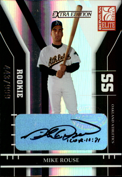 2004 Donruss Elite Extra Edition #267 Mike Rouse AU/999 RC