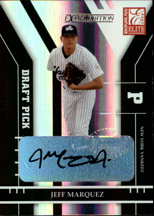 2004 Donruss Elite Extra Edition #321 Jeff Marquez AU/493 RC