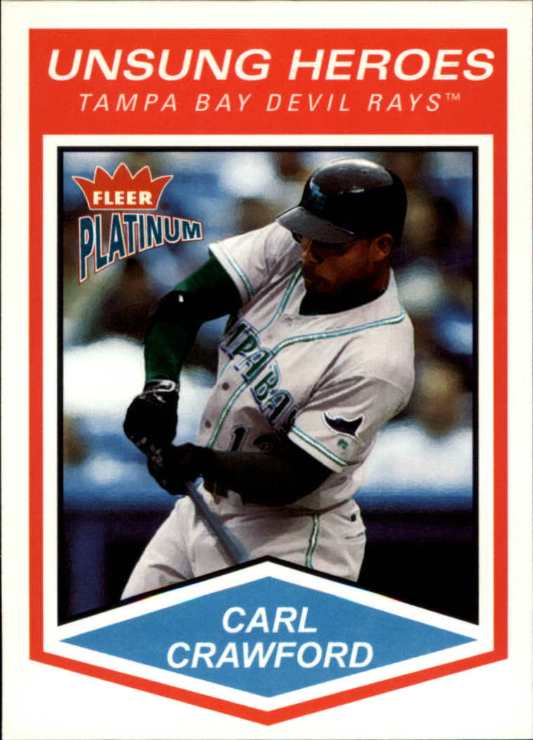 2004 Fleer Platinum #180 Carl Crawford UH