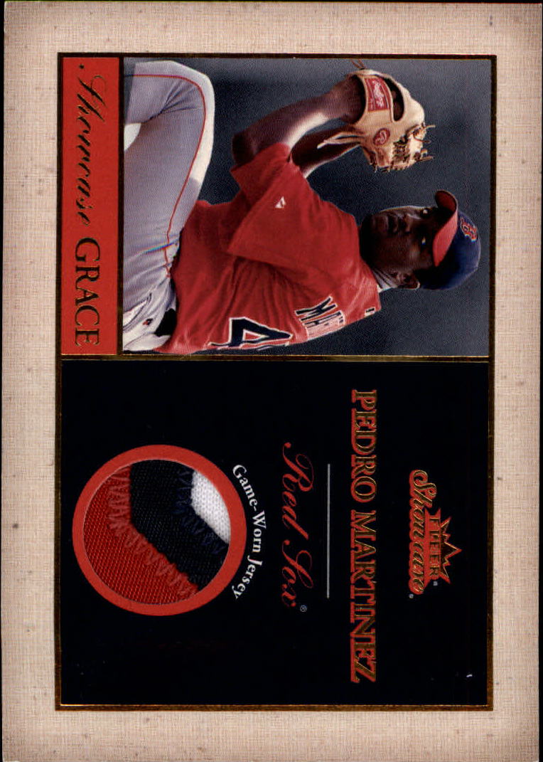 2004 Fleer Showcase Grace Game Patch #PM Pedro Martinez