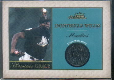 2004 Fleer Showcase Grace Game Used #DW Dontrelle Willis Jsy