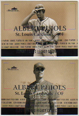 2004 Fleer Showcase Pujols Legacy Collection #7 Albert Pujols HR Record