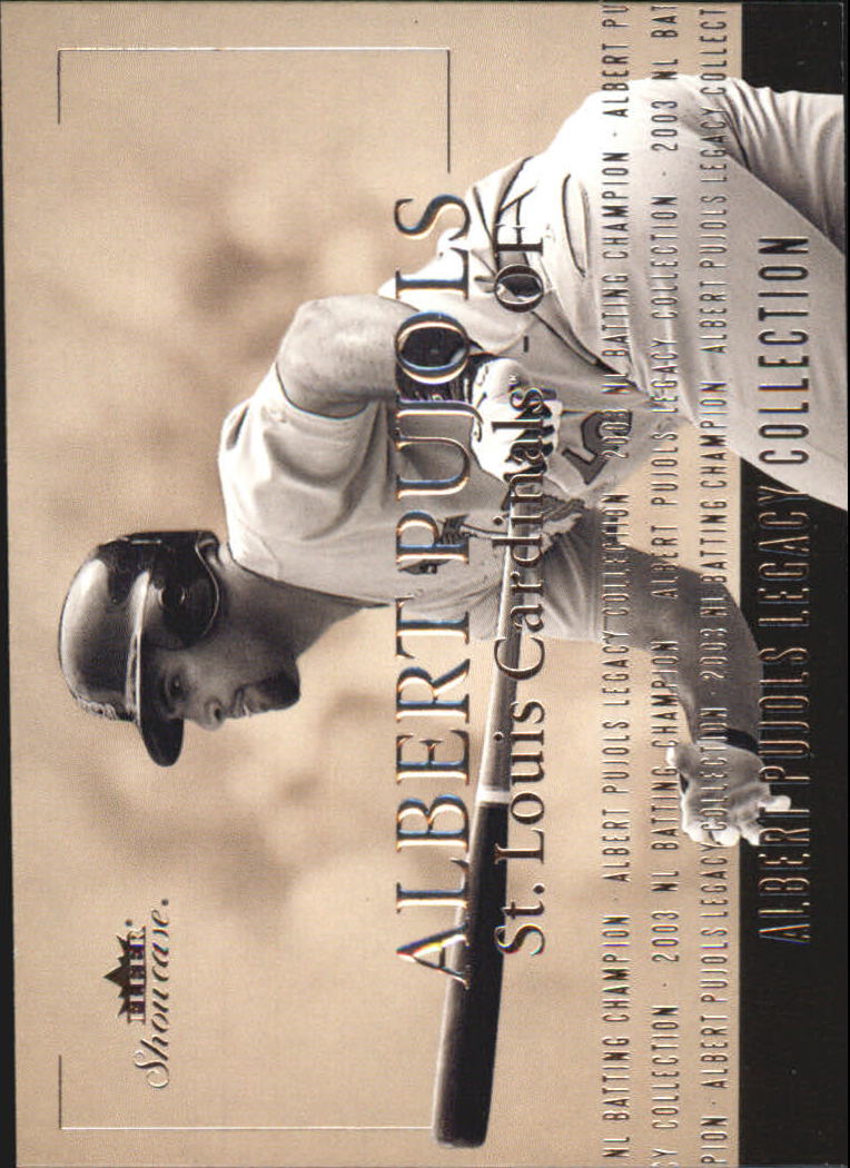 2004 Fleer Showcase Pujols Legacy Collection #9 Albert Pujols 03 Btg Champ