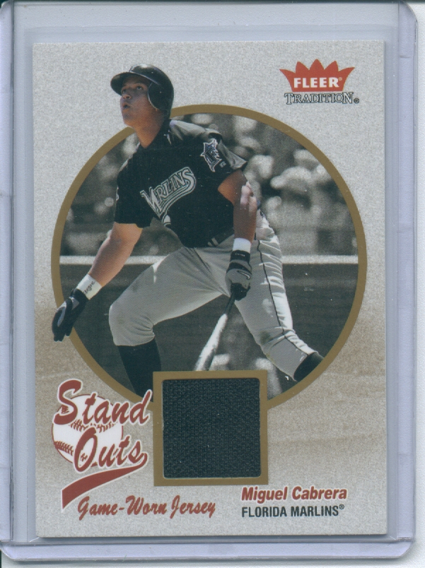2004 Fleer Tradition Stand Outs Game Used #MC Miguel Cabrera Jsy