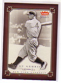 2004 Greats of the Game #1 Lou Gehrig