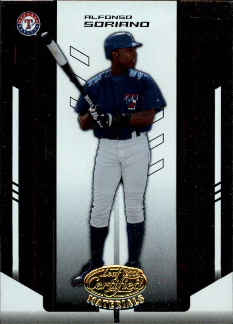 2004 Leaf Certified Materials #10 Alfonso Soriano Rgr