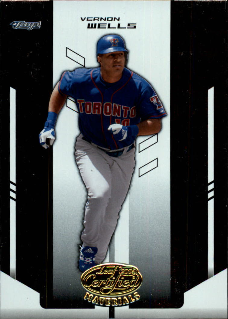 2004 Leaf Certified Materials #186 Vernon Wells