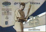 2004 Leaf Certified Materials Fabric of the Game Jersey Year #87 Ty Cobb Pants/25