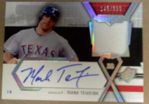 2004 SPx Swatch Supremacy Signatures Young Stars #MT Mark Teixeira