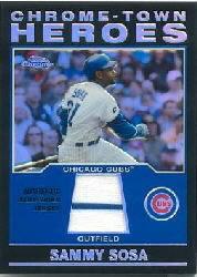 2004 Topps Chrome Town Heroes Relics #SS Sammy Sosa Jsy
