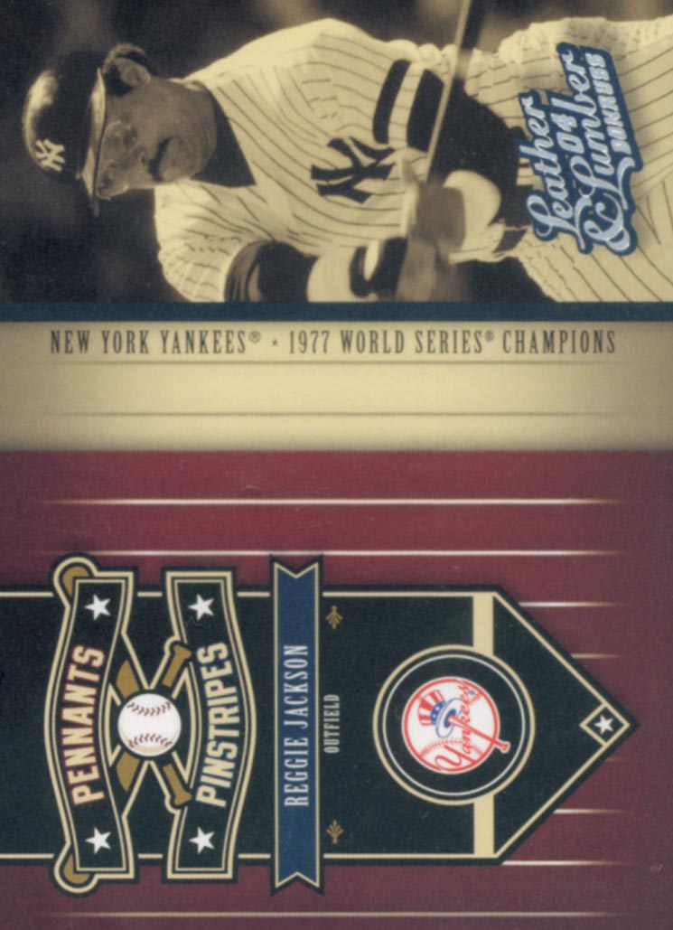 2004 Leather and Lumber Pennants/Pinstripes #1 Reggie Jackson
