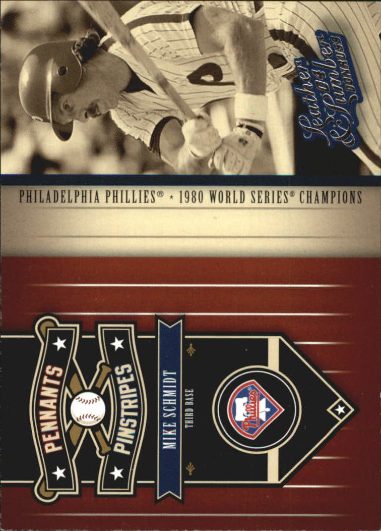 2004 Leather and Lumber Pennants/Pinstripes #2 Mike Schmidt