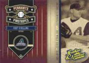2004 Leather and Lumber Pennants/Pinstripes Gold #7 Curt Schilling