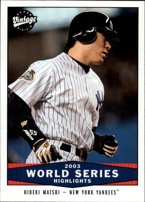 2004 Upper Deck Vintage #318 Hideki Matsui WSH