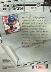 2004 Donruss Estrellas Nacion de Origen #7 Ichiro Suzuki back image