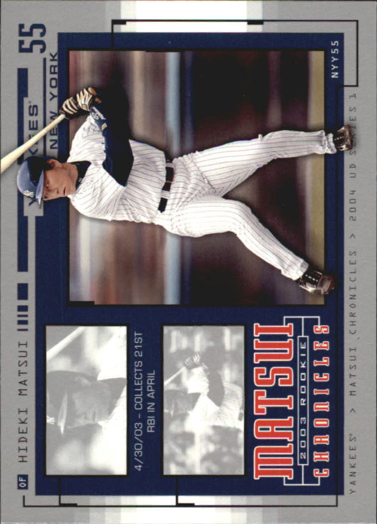 2004 Upper Deck Matsui Chronicles #HM13 Hideki Matsui 4/30/03