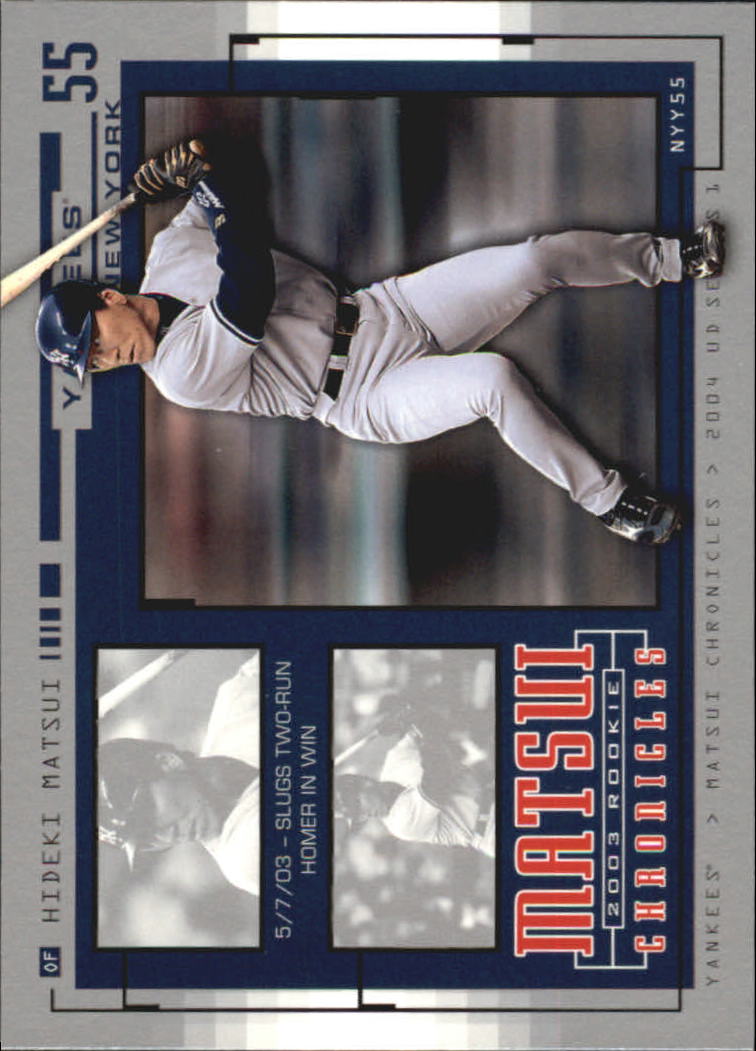 2004 Upper Deck Matsui Chronicles #HM14 Hideki Matsui 5/7/03
