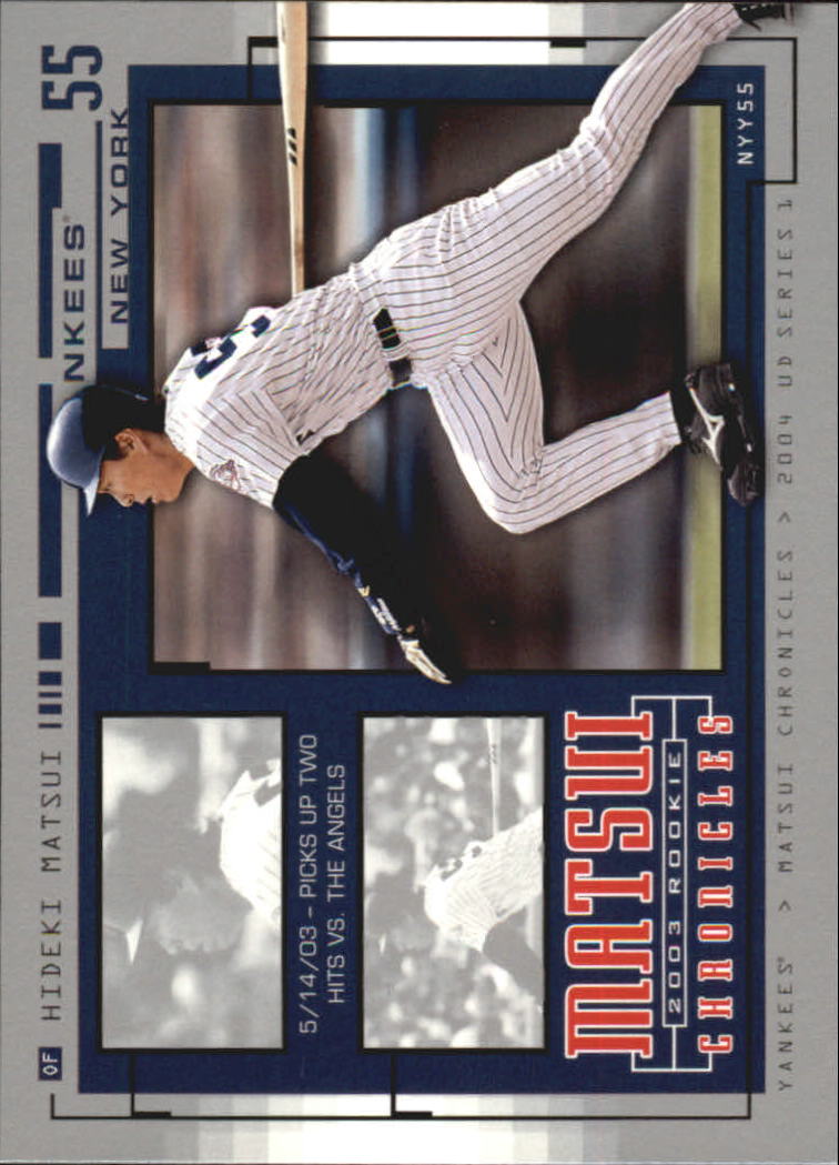 2004 Upper Deck Matsui Chronicles #HM17 Hideki Matsui 5/14/03