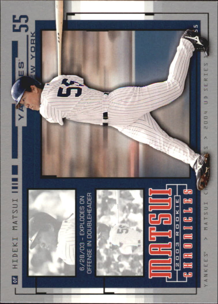 2004 Upper Deck Matsui Chronicles #HM34 Hideki Matsui 6/28/03