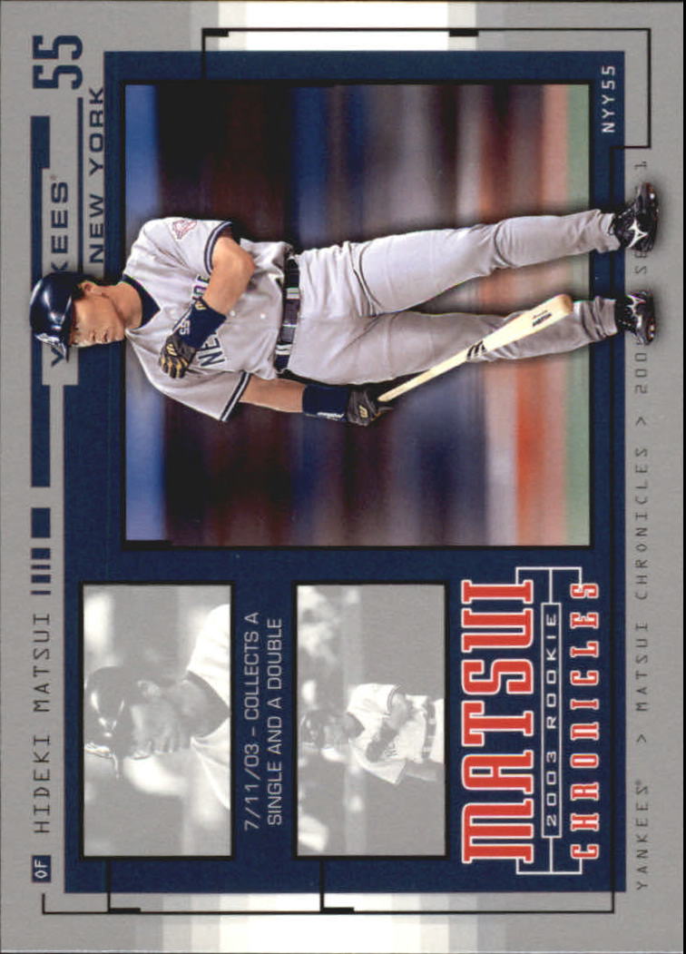 2004 Upper Deck Matsui Chronicles #HM41 Hideki Matsui 7/11/03