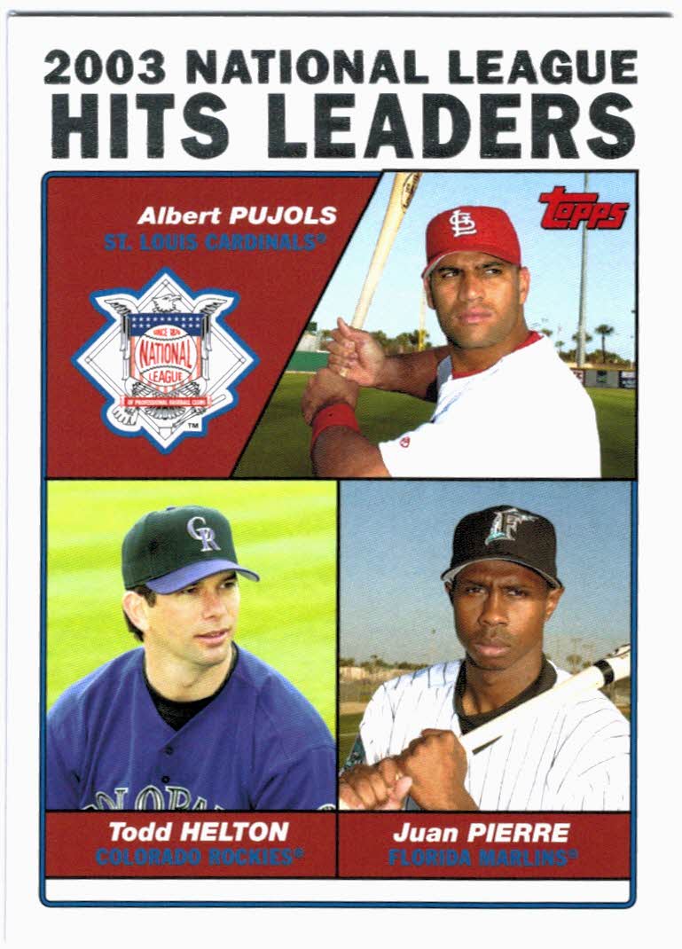 2004 Topps #344 Pujols/Helton/Pierre LL