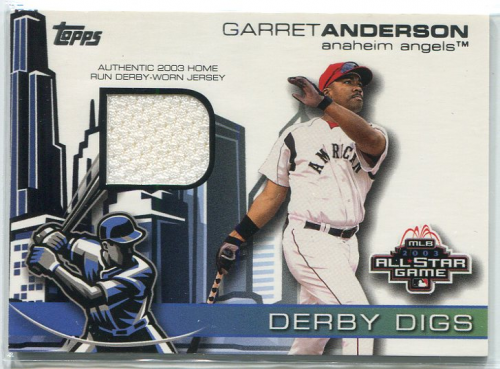 2004 Topps Derby Digs Jersey Relics #GA Garret Anderson