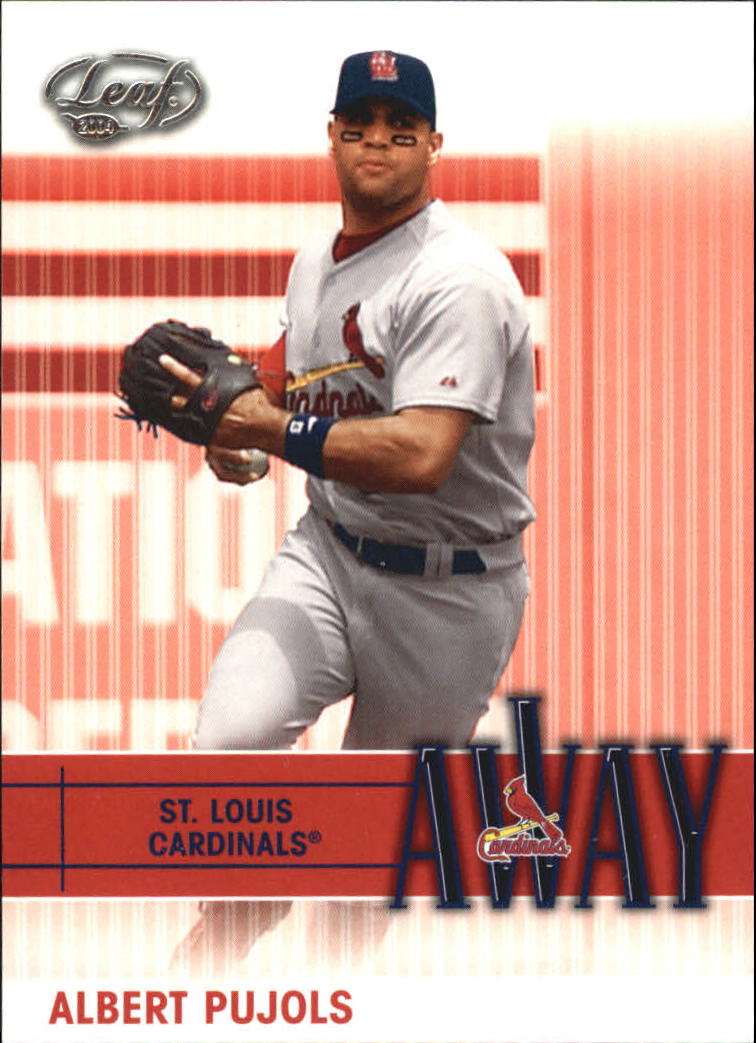 2004 Leaf Home/Away #4A Albert Pujols A