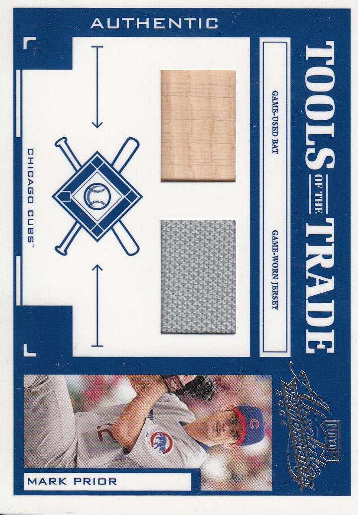 2004 Absolute Memorabilia Tools of the Trade Material Combo #91 M.Prior A Bat-Jsy/250
