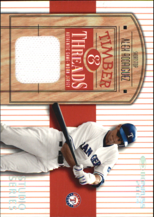 2004 Donruss Timber and Threads #3 Alex Rodriguez White Jsy