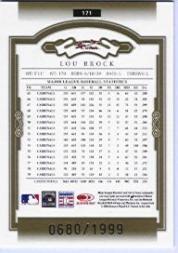 2004 Donruss Classics #171 Lou Brock LGD back image