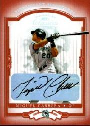 2004 Donruss Classics Significant Signatures Red #32 Miguel Cabrera/100