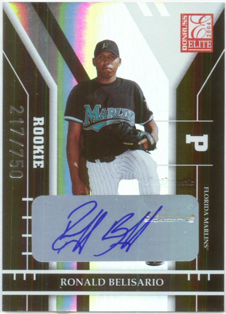 2004 Donruss Elite #167 Ronald Belisario AU/750 RC