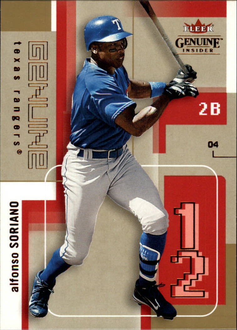 2004 Fleer Genuine Insider #56 Alfonso Soriano