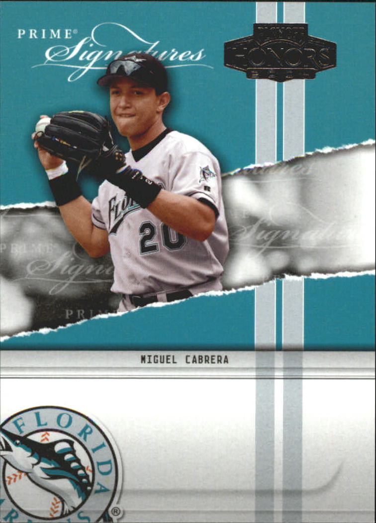 2004 Playoff Honors Prime Signature Insert #6 Miguel Cabrera