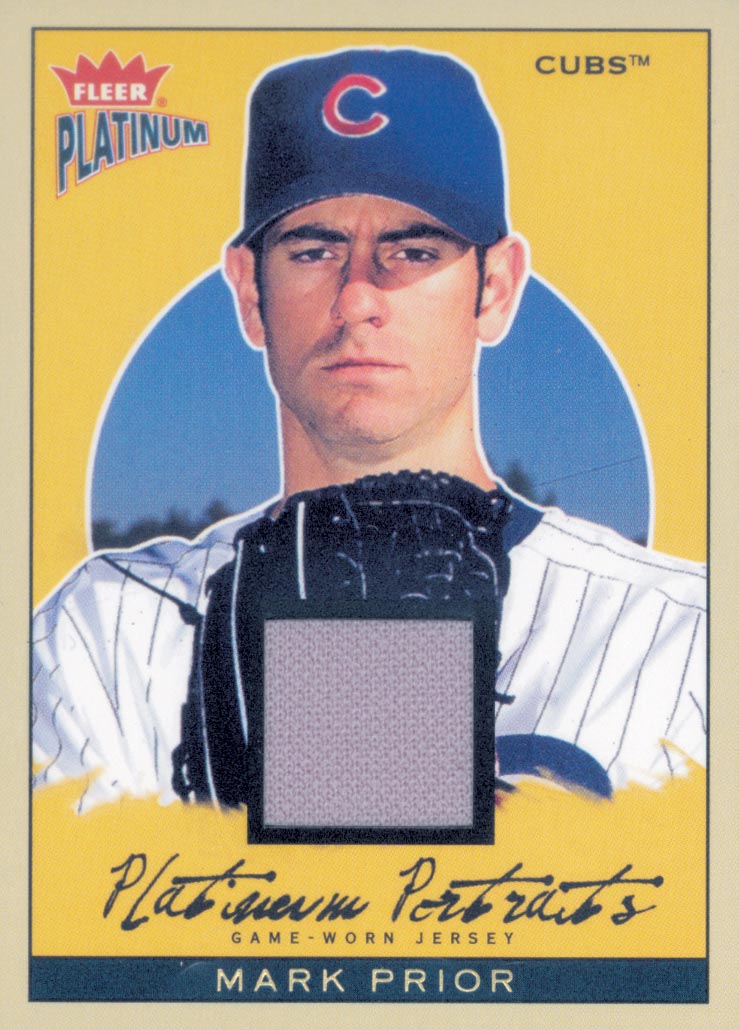 2004 Fleer Platinum Portraits Game Jersey #MP Mark Prior SP