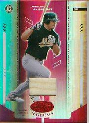 2004 Leaf Certified Materials Mirror Bat Red #206 Jason Giambi A's/150
