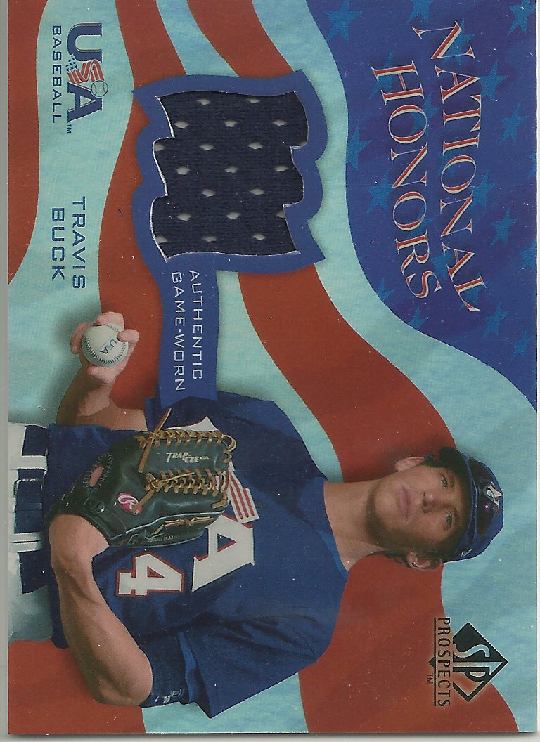 2004 SP Prospects National Honors USA Jersey #TB Travis Buck