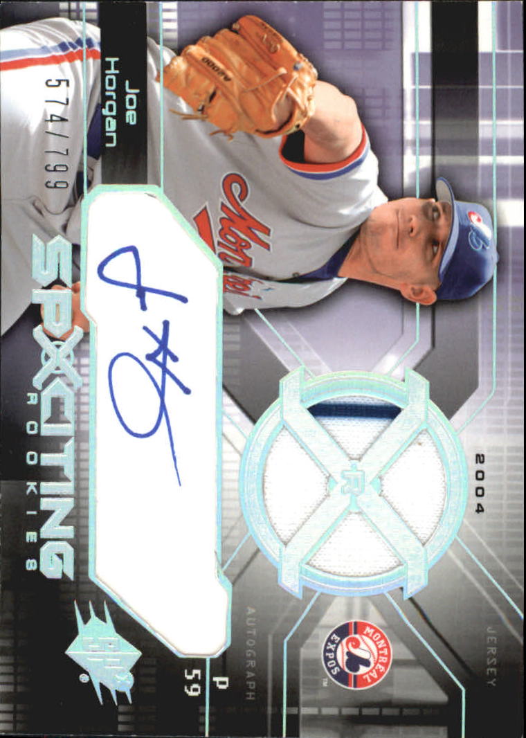 2004 SPx #175 Joe Horgan AU JSY RC