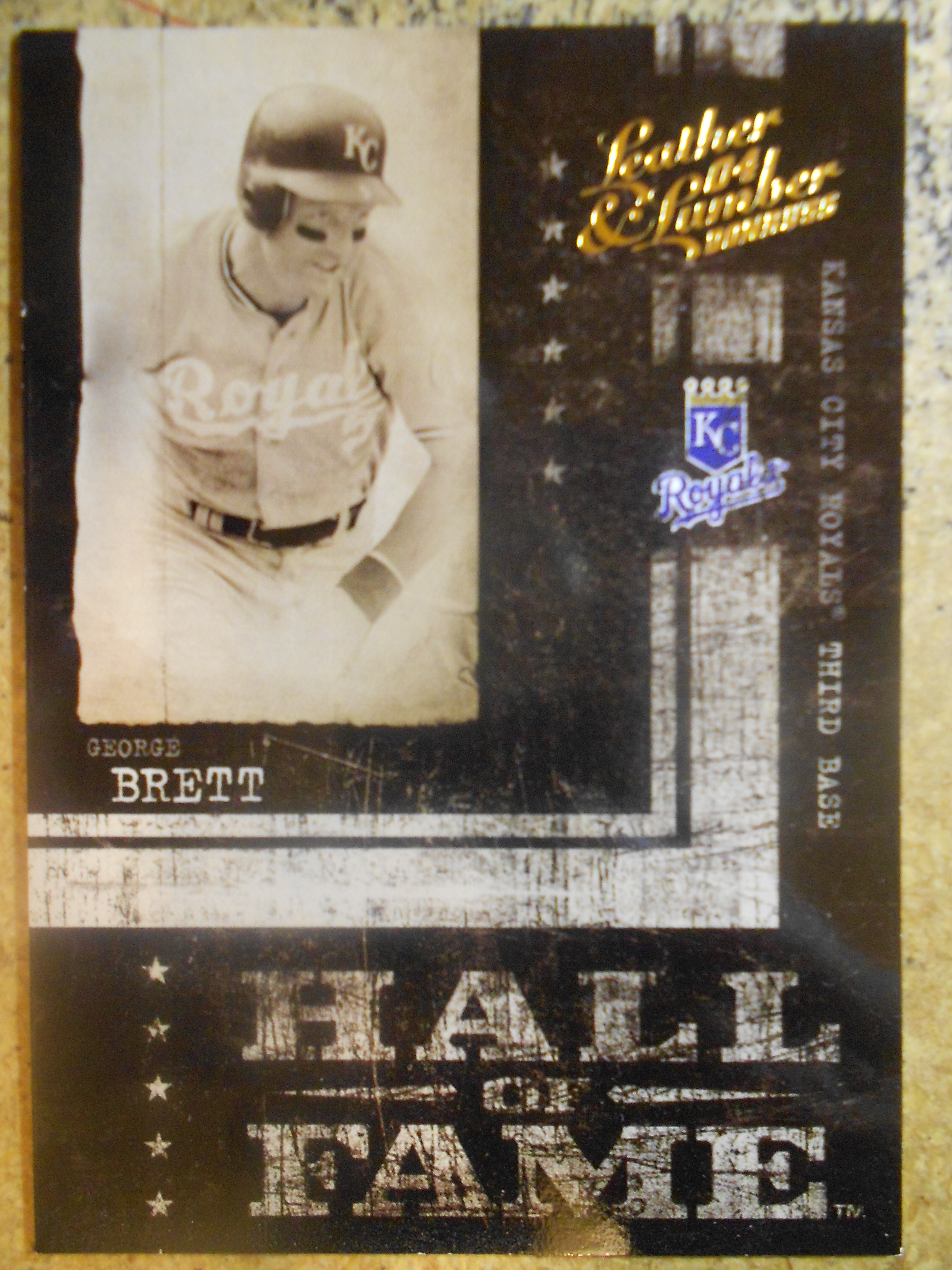 2004 Leather and Lumber Hall of Fame #3 George Brett/1999