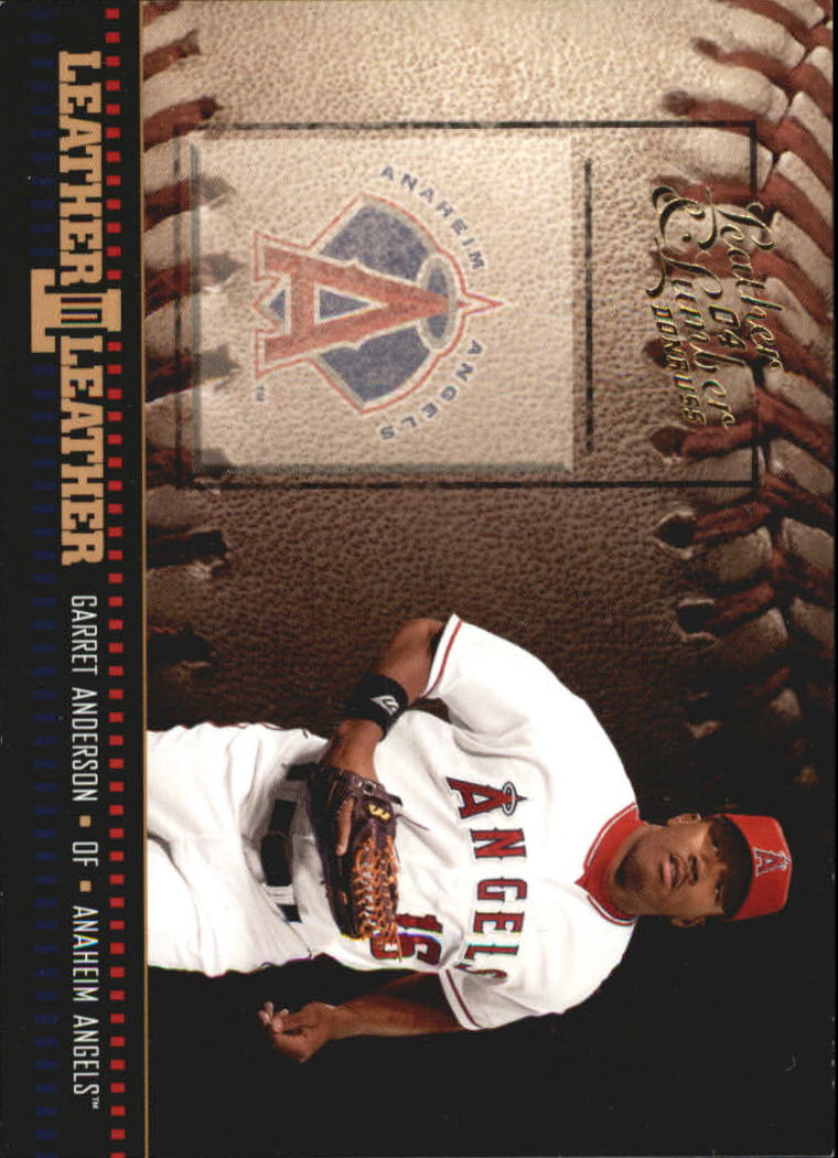 2004 Leather and Lumber Leather in Leather #1 Garret Anderson BB