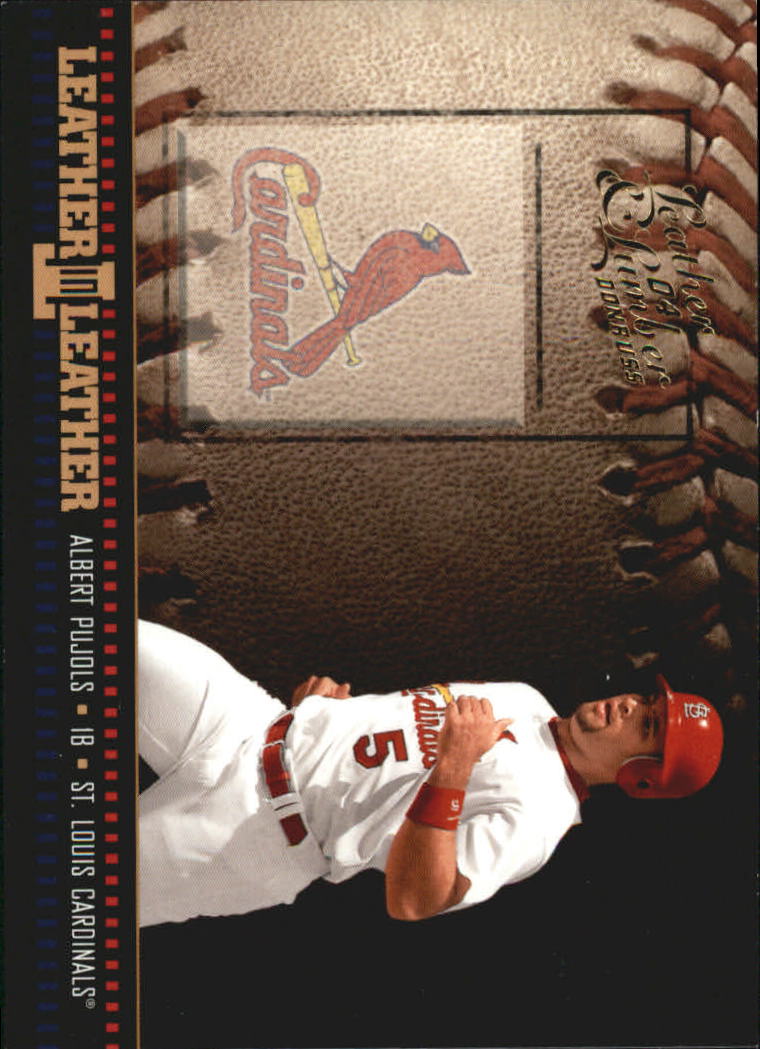 2004 Leather and Lumber Leather in Leather #2 Albert Pujols BB