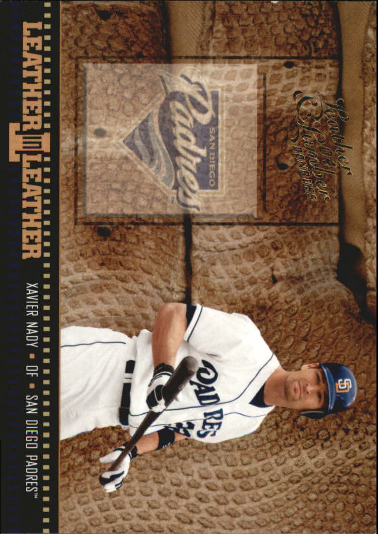 2004 Leather and Lumber Leather in Leather #20 Xavier Nady BG