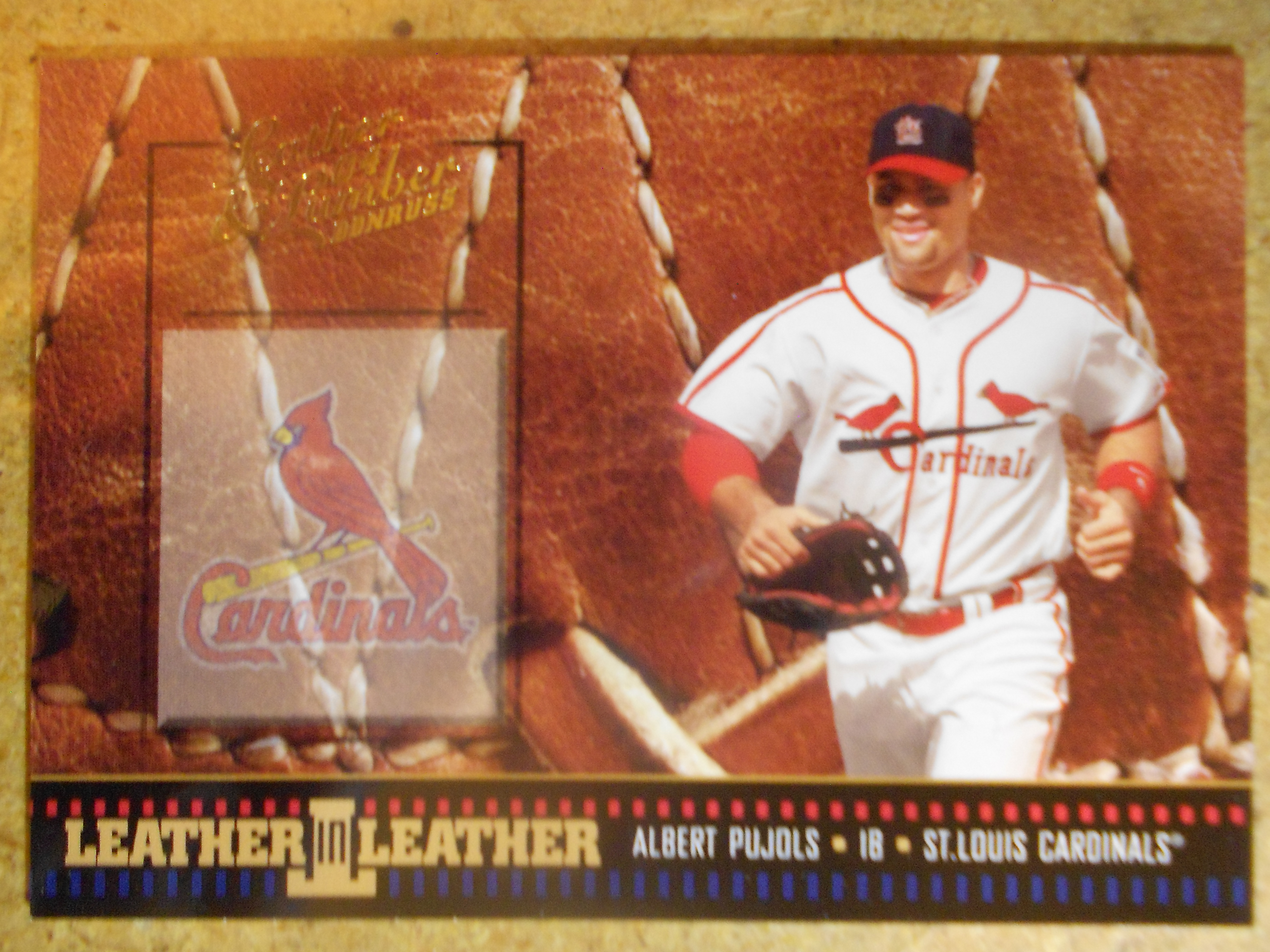 2004 Leather and Lumber Leather in Leather #21 Albert Pujols FG