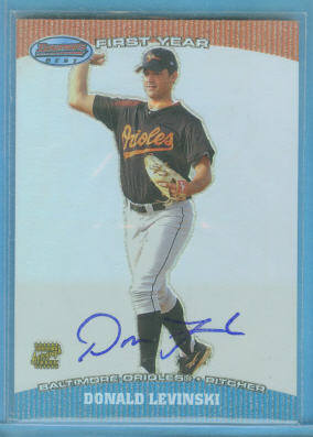 2004 Bowman's Best #DL Donald Levinski FY AU RC