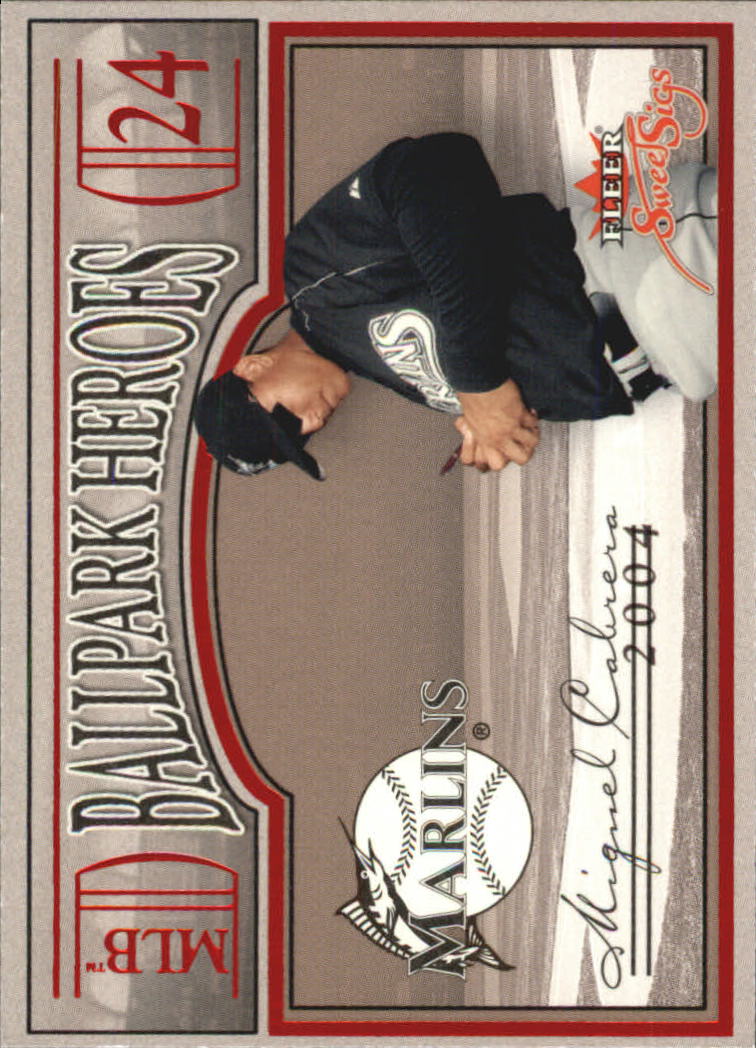 2004 Fleer Sweet Sigs Ballpark Heroes #14 Miguel Cabrera
