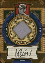 2004 Upper Deck Etchings Combo Etching Autograph Silver Foil #IS Ichiro Suzuki Look Right/9